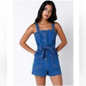 Stylish Blue Denim Romper